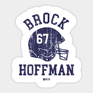 Brock Hoffman Dallas Helmet Font Sticker